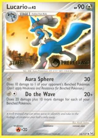 Lucario (53/127) (Staff Prerelease Promo) [Diamond &amp; Pearl: Black Star Promos] 
