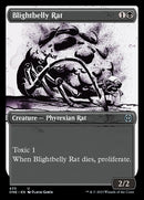 Blightbelly Rat (Showcase Ichor Step-and-Compleat Foil) [Phyrexia: All Will Be One] 
