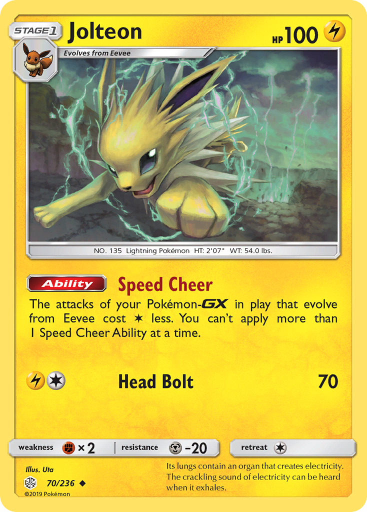 Jolteon (70/236) [Sun &amp; Moon: Cosmic Eclipse] 
