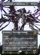 Archfiend of the Dross (Borderless Ichor Step-and-Compleat Foil) [Phyrexia: All Will Be One] 