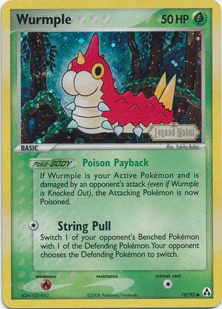 Wurmple (70/92) (Stamped) [EX: Legend Maker] 