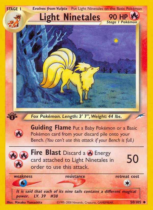 Light Ninetales (50/105) [Neo Destiny 1st Edition] 