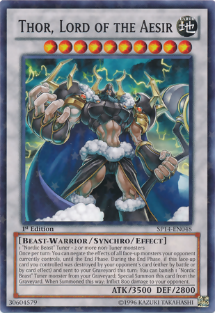Thor, Lord of the Aesir [SP14-EN048] Starfoil Rare 