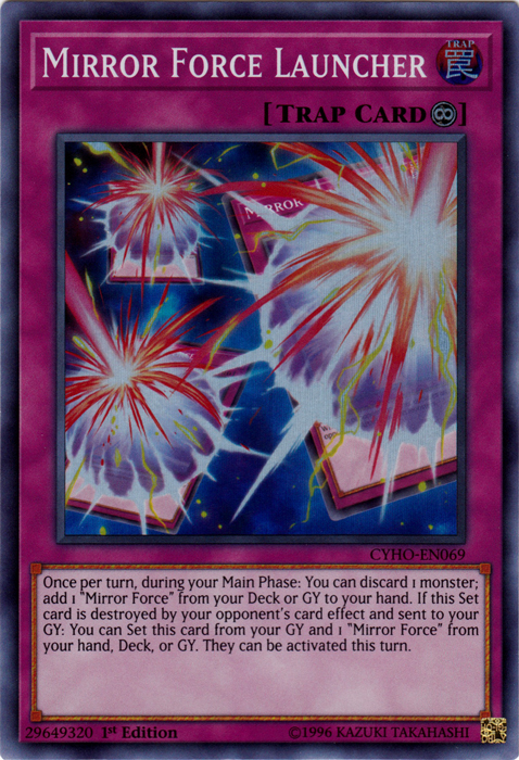 Mirror Force Launcher [CYHO-EN069] Super Rare 