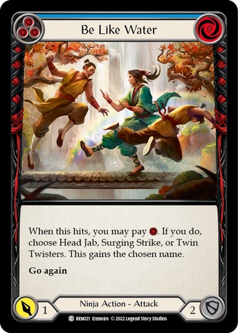 Be Like Water (Blue) [BEN021] (Outsiders Benji Blitz Deck) 