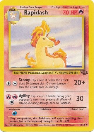 Rapidash (44/64) [Jungle Unlimited] 