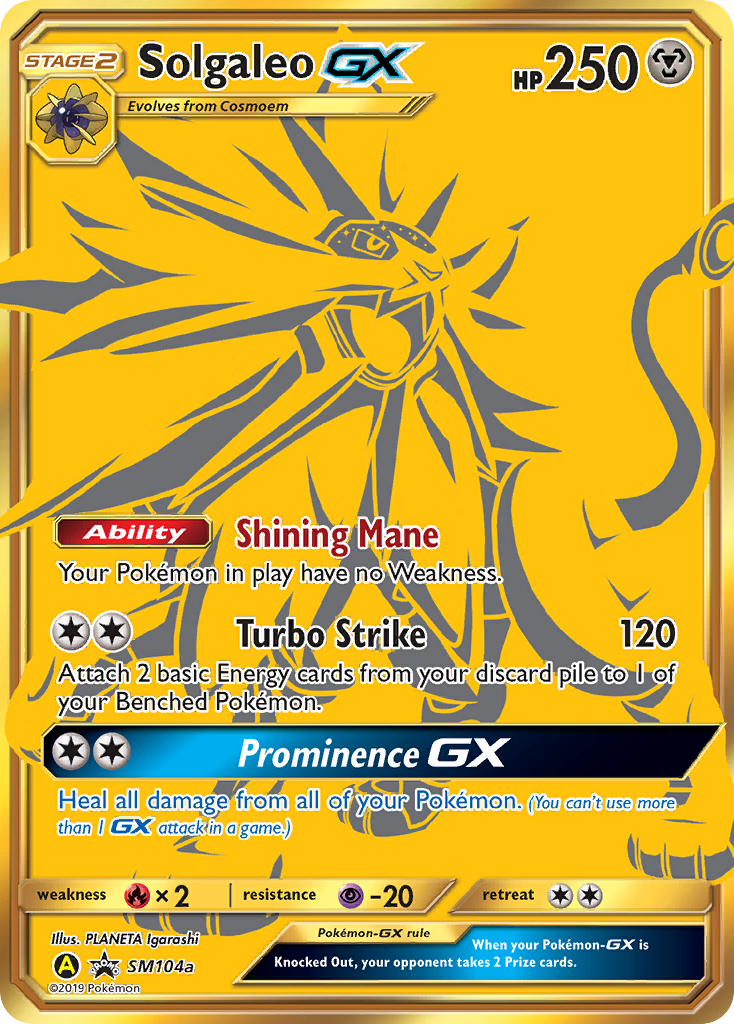 Solgaleo GX (SM104a) [Sun &amp; Moon: Black Star Promos] 