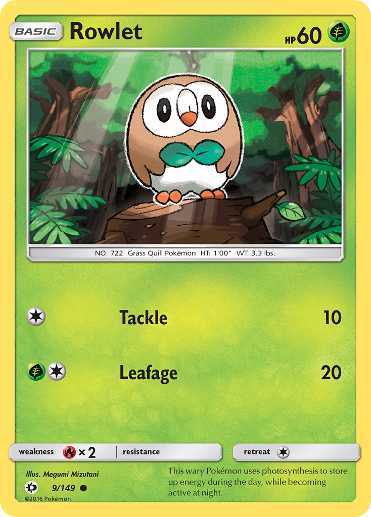 Rowlet (9/149) [Sun &amp; Moon: Base Set] 