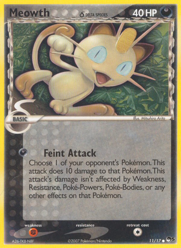 Meowth (11/17) (Delta Species) [POP Series 5] 