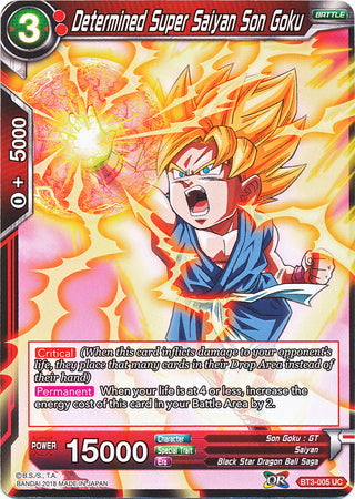 Determined Super Saiyan Son Goku (BT3-005) [Cross Worlds] 