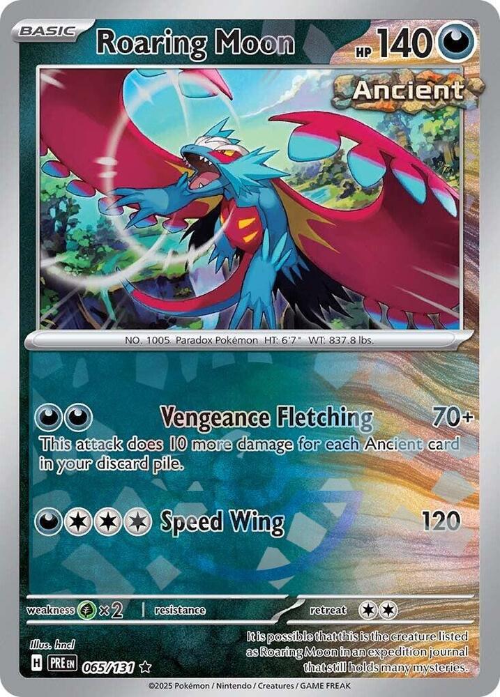 Roaring Moon (065/131) (Poke Ball Pattern) [Scarlet &amp; Violet: Prismatic Evolutions] 