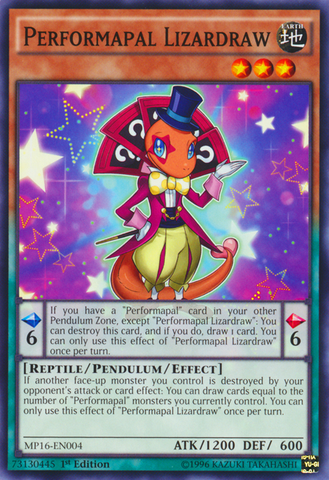 Performapal Lizardraw [MP16-EN004] Common 