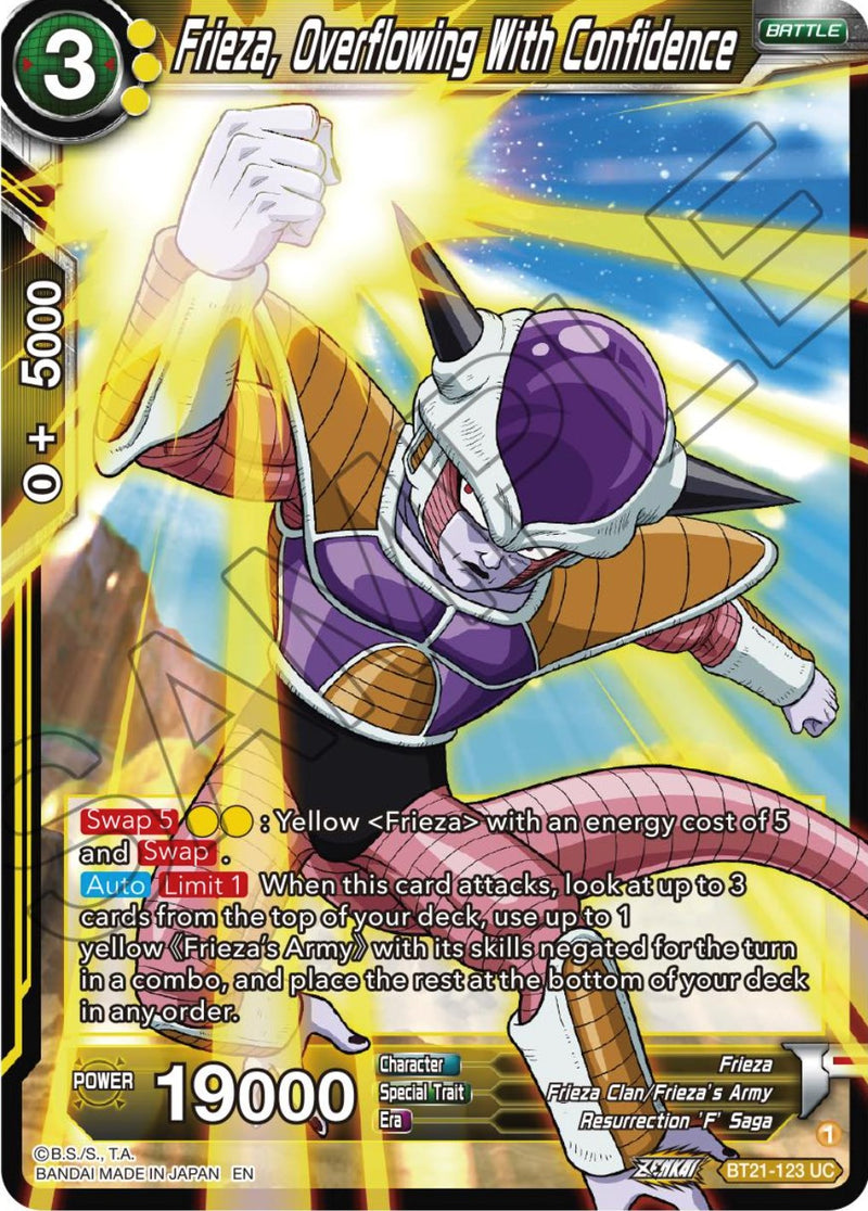 Frieza, Overflowing With Confidence (BT21-123) [Wild Resurgence] 