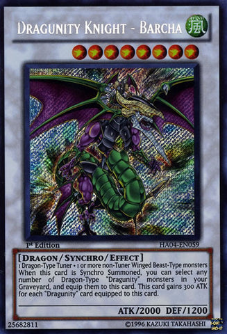 Dragunity Knight - Barcha [HA04-EN059] Secret Rare 