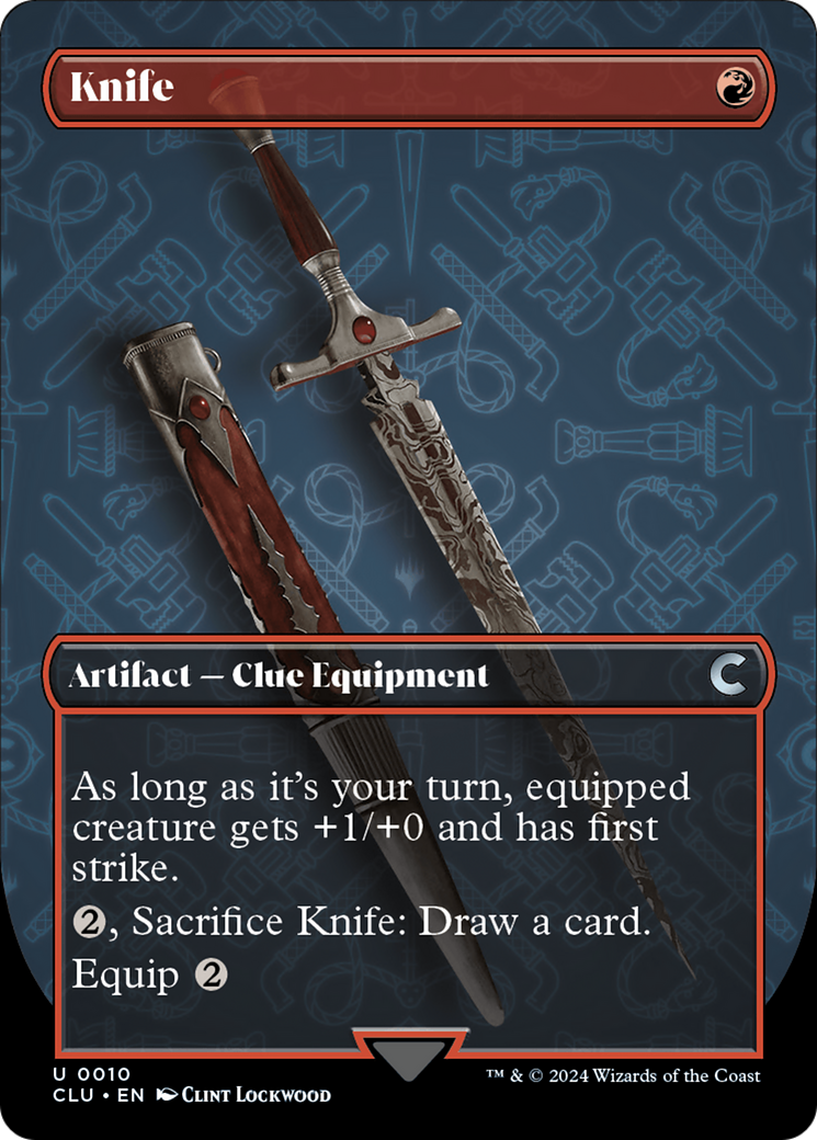 Knife (Borderless) [Ravnica: Clue Edition] 