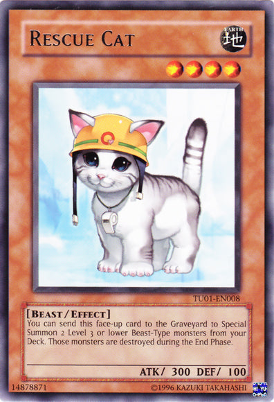 Rescue Cat [TU01-EN008] Rare 