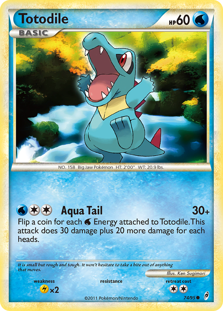 Totodile (74/95) [HeartGold &amp; SoulSilver: Call of Legends] 
