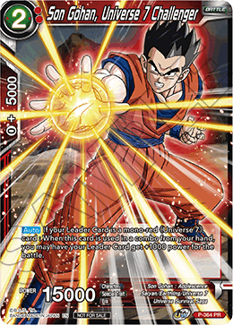 Son Gohan, Universe 7 Challenger (Unison Warrior Series Boost Tournament Pack Vol. 7) (P-364) [Tournament Promotion Cards] 