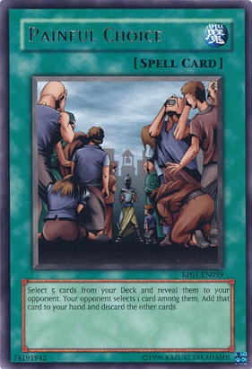 Painful Choice [RP01-EN059] Rare 