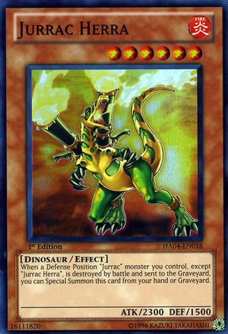 Jurrac Herra [HA04-EN018] Super Rare 