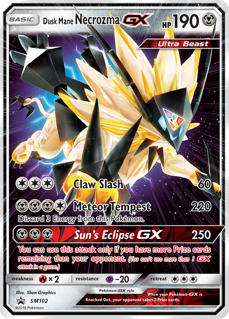 Dusk Mane Necrozma GX (SM102) [Sun &amp; Moon: Black Star Promos] 