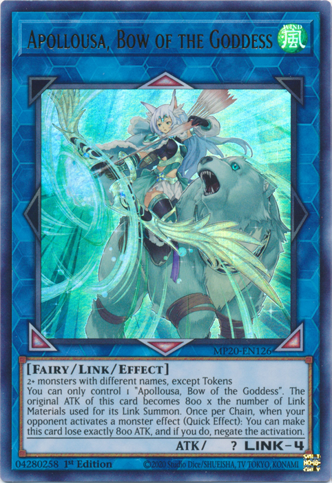Apollousa, Bow of the Goddess [MP20-EN126] Ultra Rare 