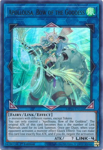 Apollousa, Bow of the Goddess [MP20-EN126] Ultra Rare 