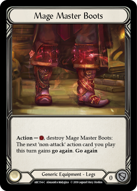 Mage Master Boots [ARC154-C] (Arcane Rising) 1st Edition Cold Foil 