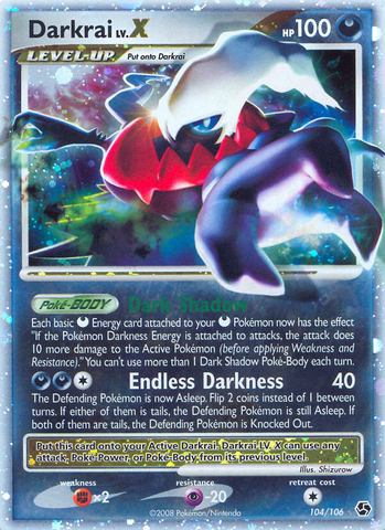 Darkrai LV.X (104/106) [Diamond &amp; Pearl: Great Encounters] 