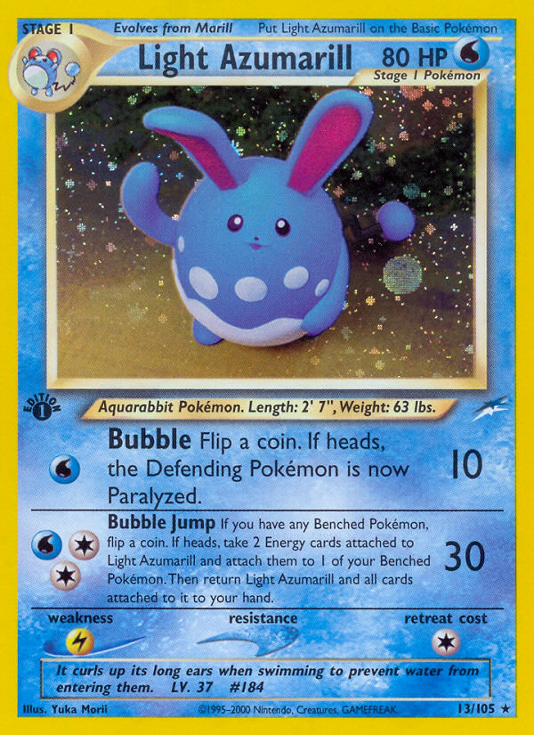 Light Azumarill (13/105) [Neo Destiny 1st Edition] 