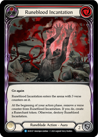 Runeblood Incantation (Red) [EVR107] (Everfest) 1st Edition Normal 