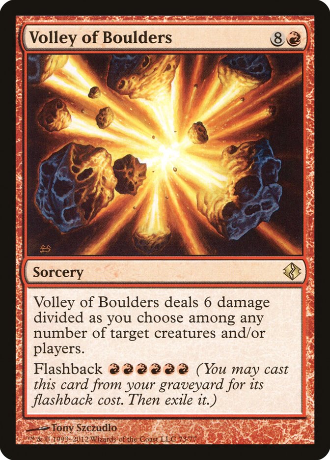 Volley of Boulders [Duel Decks: Venser vs. Koth] 