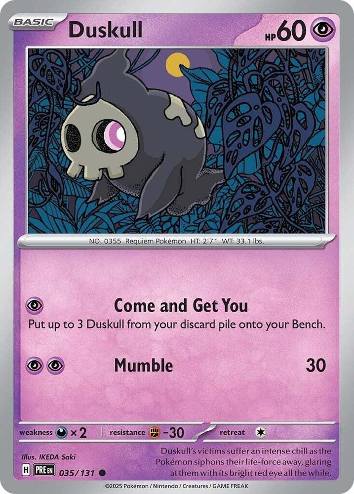 Duskull (035/131) [Scarlet &amp; Violet: Prismatic Evolutions] 