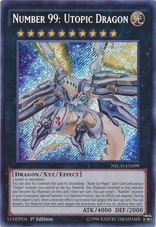 Number 99: Utopic Dragon [NECH-EN099] Secret Rare 