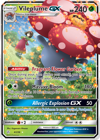 Vileplume GX (4/236) [Sun &amp; Moon: Cosmic Eclipse] 