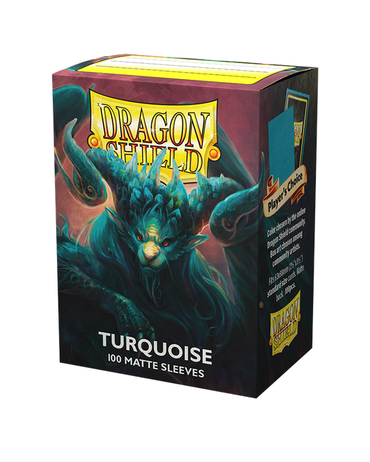 Dragon Shield - Standard Matte Sleeves - Turquoise (100)