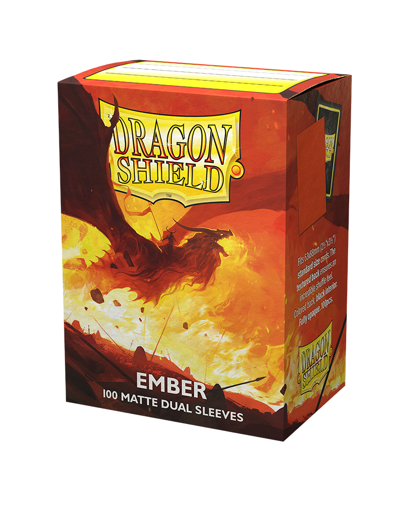 Dragon Shield - Standard Matte Dual Sleeves - Ember (100)