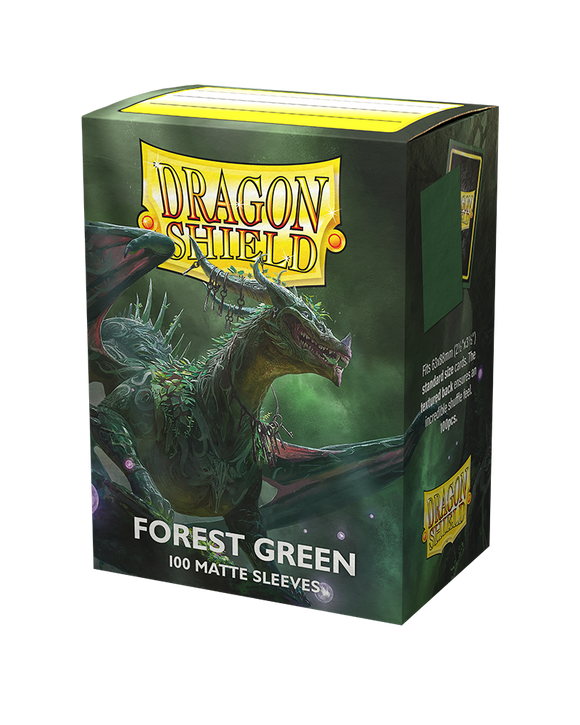 Dragon Shield - Standard Matte Sleeves - Forest Green (100)