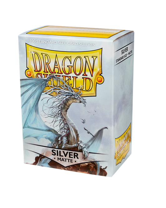 Dragon Shield - Standard Matte Sleeves - Silver (100)