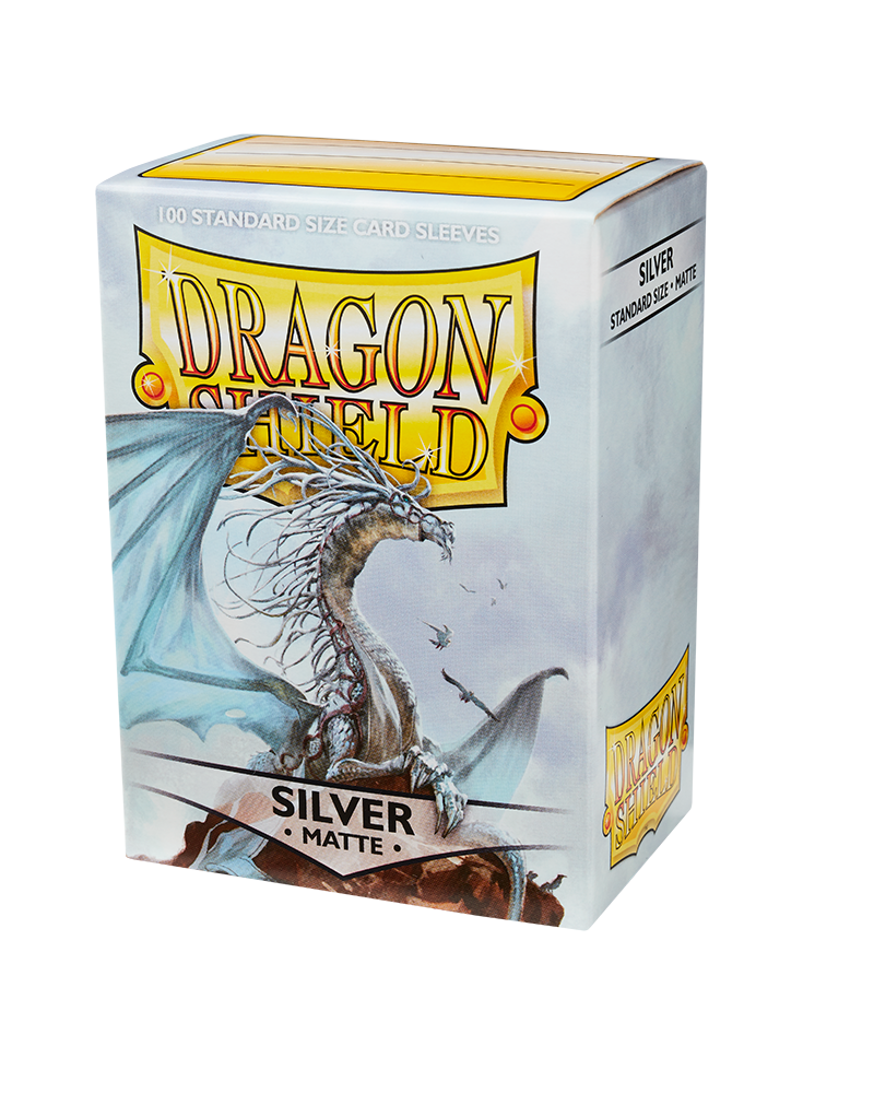 Dragon Shield - Standard Matte Sleeves - Silver (100)