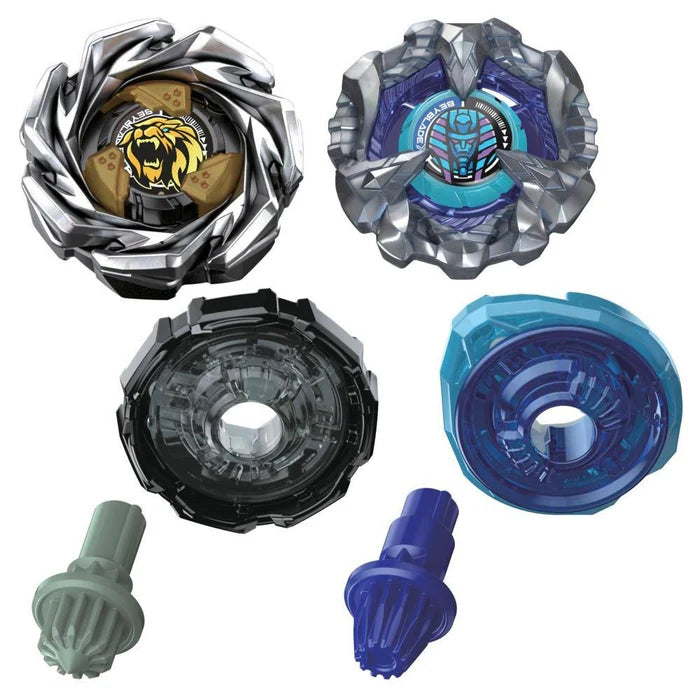 Beyblade X - Dual Pack - Cowl Sphinx 1-80GF BX (Attack Type) / Crest Leon 7-60GN UX (Defense Type)