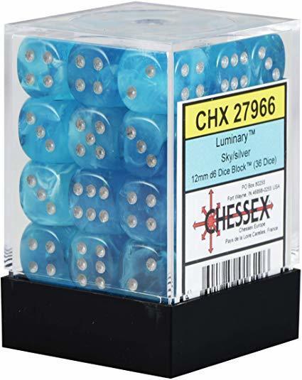 Dices (36D6) - Chessex Luminary (Choose your Color)