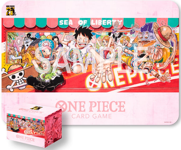 One Piece - Bandai - Playmat And Card Case Set - 25th Edition