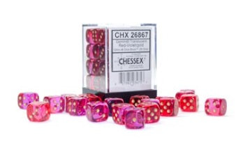 Dices (36D6) - Chessex Gemini (Choose your Color)