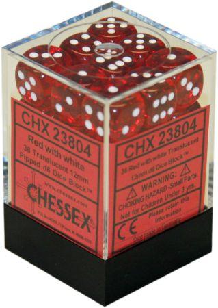 Dices (36D6) - Chessex Translucent (Choose your Color)