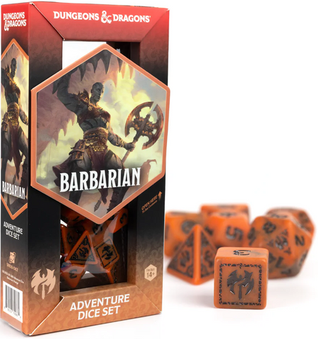 Dungeons &amp; Dragons - Adventure Dice Barbarian - Orange
