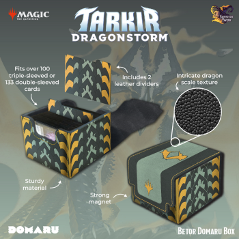 Gatherers Tavern - Magic The Gathering Tarkir: Dragonstorm - Domaru Deck Box (Choose your Design)