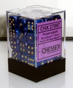 Dés (36D6) - Chessex Lustrous (Choisissez votre couleur)