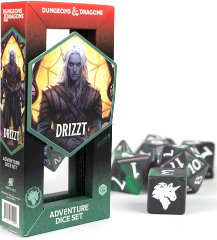 Dungeons &amp; Dragons - Adventure Dice Legend of Drizzt - Green