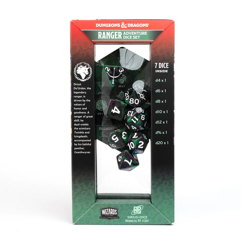 Dungeons & Dragons - Adventure Dice Legend of Drizzt - Green